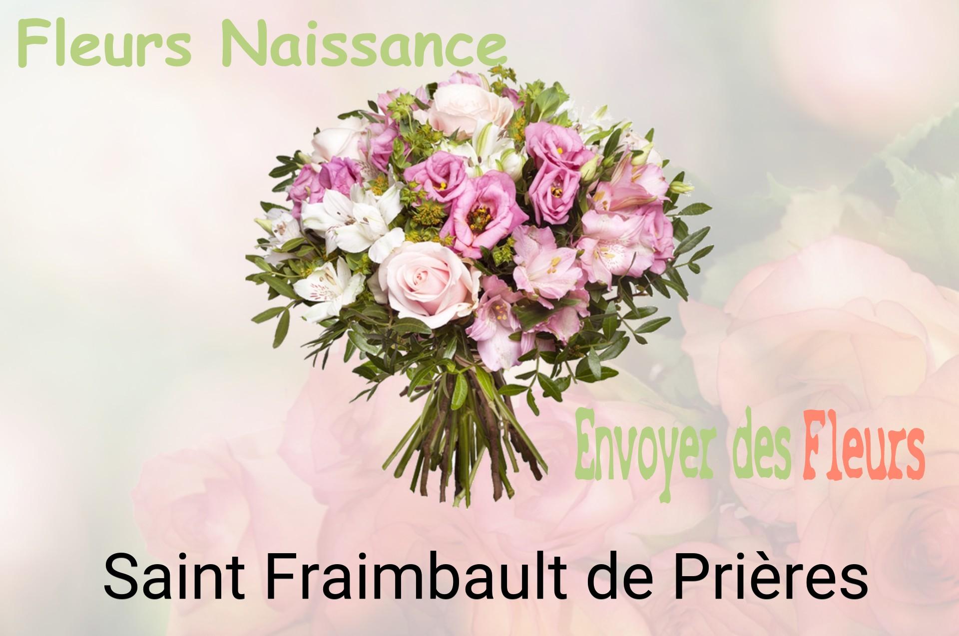 Bouquet de fleurs de naissance livré à Saint-Fraimbault-de-Prières